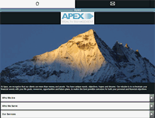 Tablet Screenshot of apexwm.com